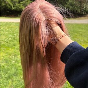 Women's Synthetic Wig - Dusty Pink